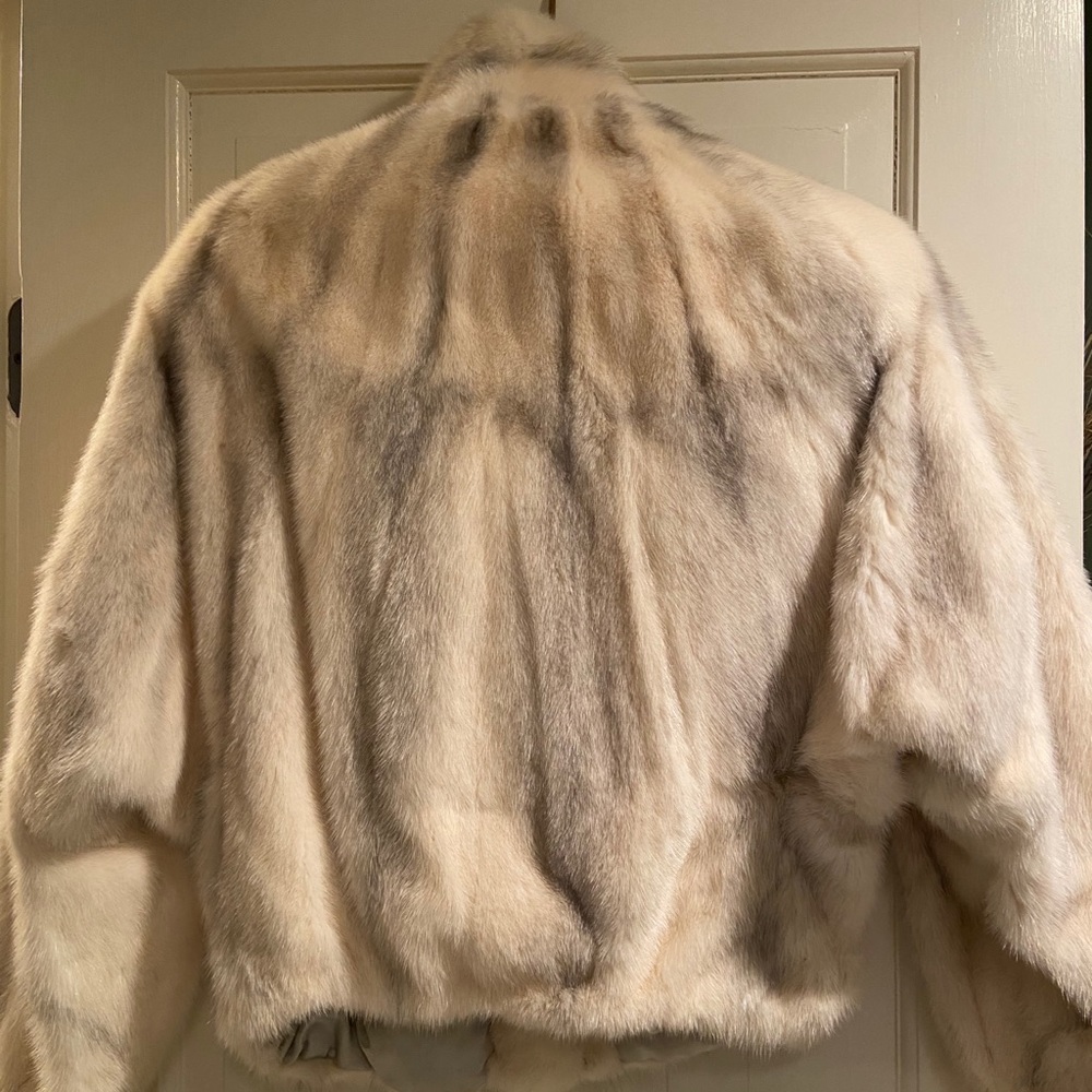 White mink jacket